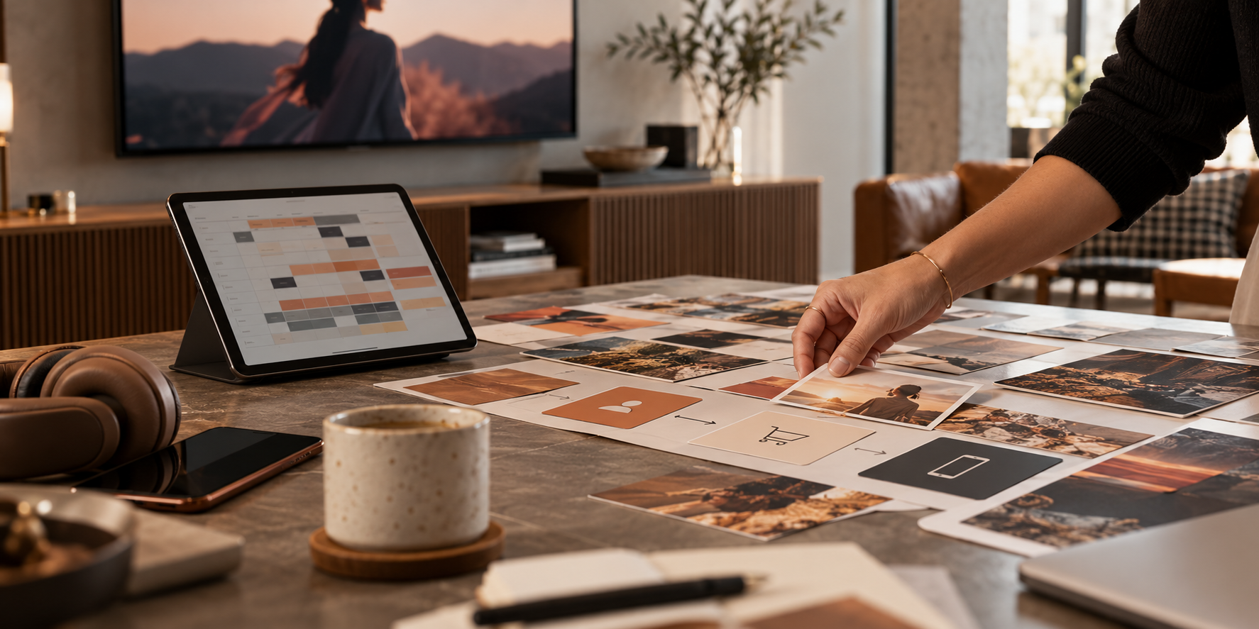 Media planner arranging cross-channel advertising placements